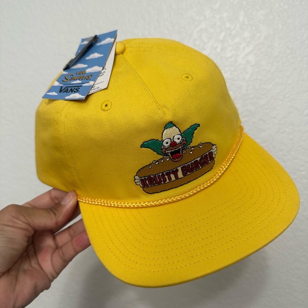VANS x The Simpsons Krusty The Clown Yellow Skater SnapBack Hat